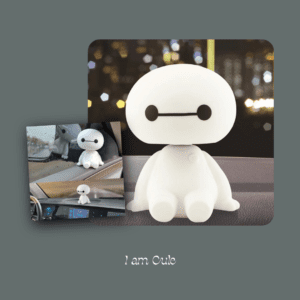 Bobblehead White Cute Robot